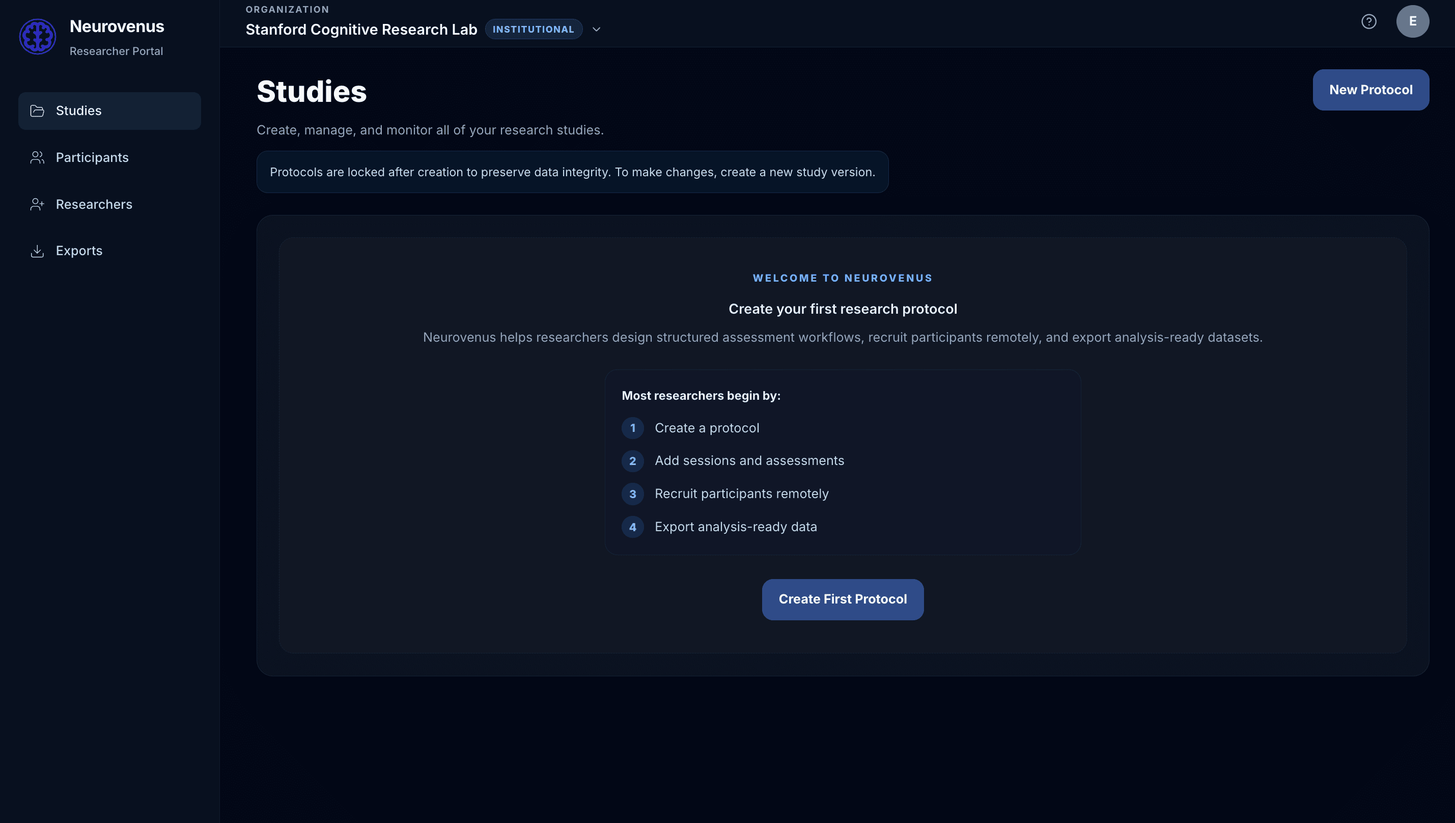Neurovenus Dashboard